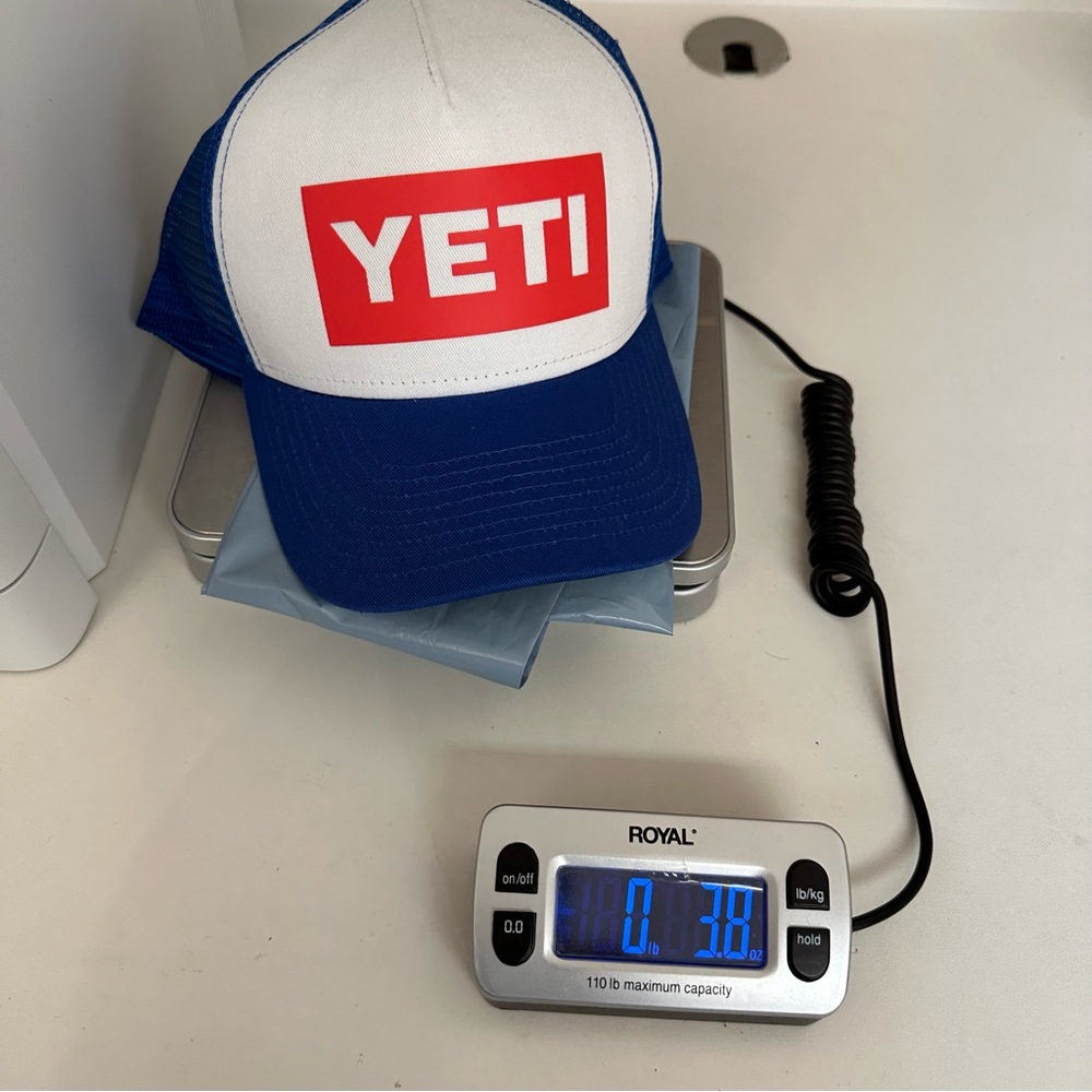 Yeti Cooler Snapback Trucker Hat Cap Red White Blue - Picture 11 of 12
